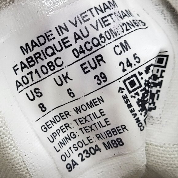 Converse Chuck 70 Hi Womens 8 Secret Pines EGret Ritual Rose Black Shoes A07108C - Picture 5 of 15